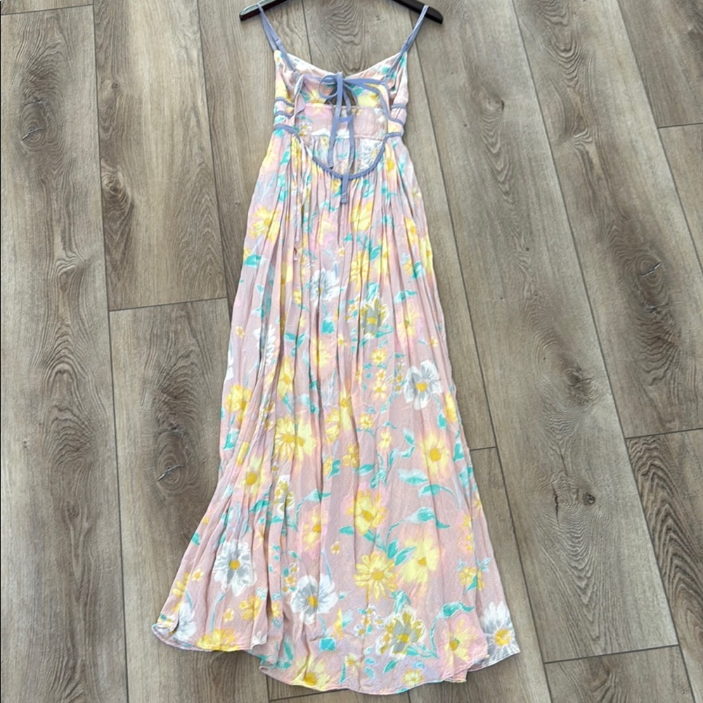 Free People Wisteria Maxi Floral Pastel Maxi Dress - Small - Picture 9 of 11